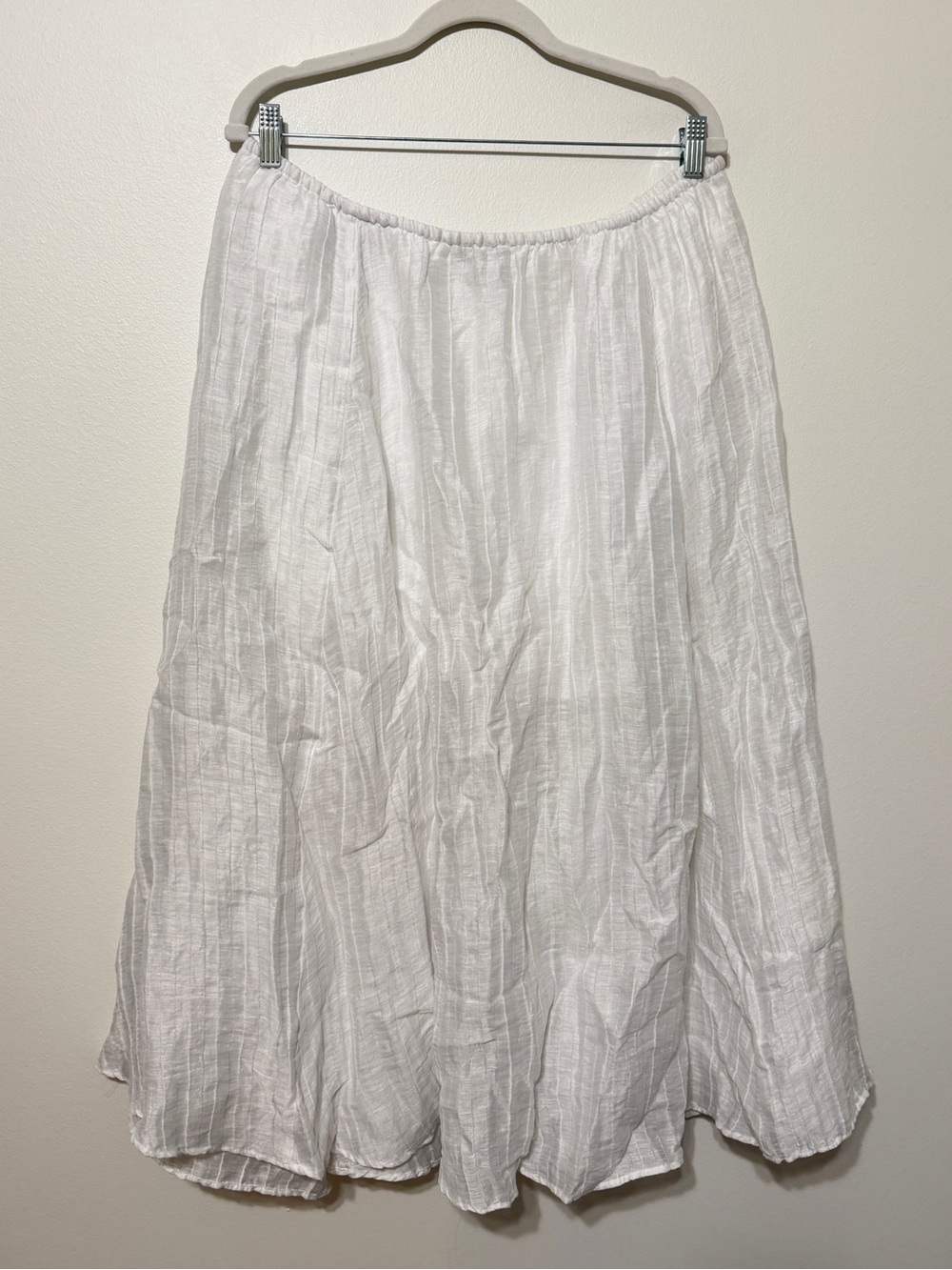 J. Crew White Pleated Maxi Skirt - Picture 6 of 9